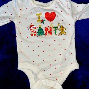 Infant girl Christmas onesies
